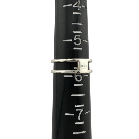 Gucci Interlocking G Open Band Ring Size 5.75 (11) - Picture 12 of 13